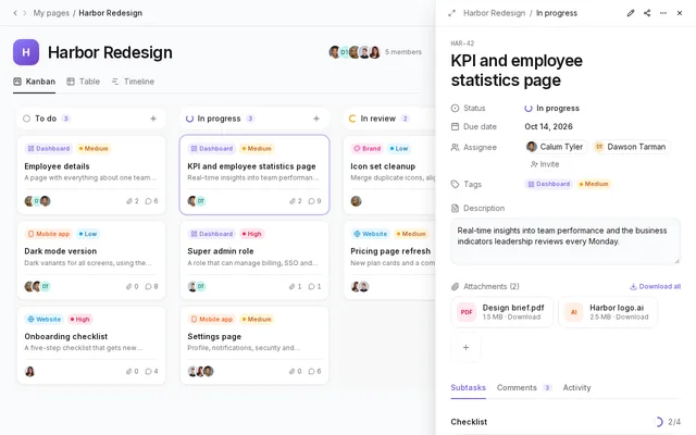Kanban board